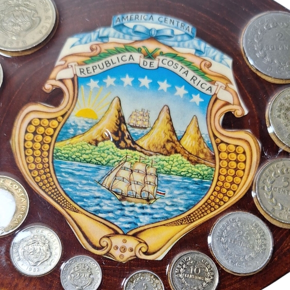 Costa Rica Coin Collection Plaque - Picture 3 of 7
